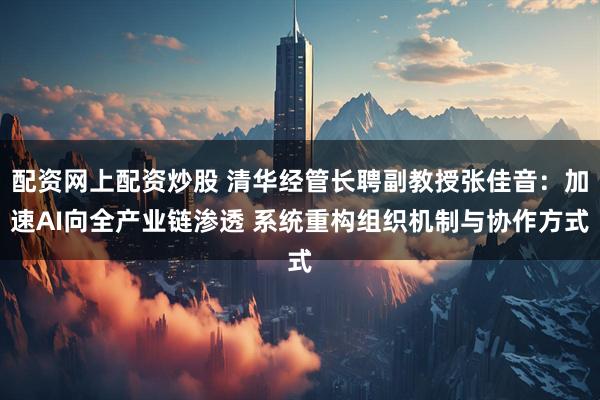 配资网上配资炒股 清华经管长聘副教授张佳音：加速AI向全产业链渗透 系统重构组织机制与协作方式