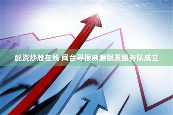 配资炒股在线 闽台寻根溯源银发服务队成立